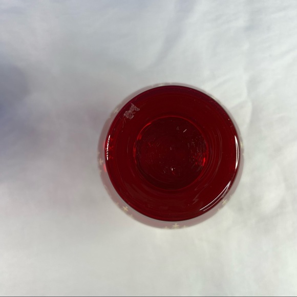 Red Vecchia Murano Art Glass Vases - 5” tall - 24k gold leaf - Picture 6 of 6